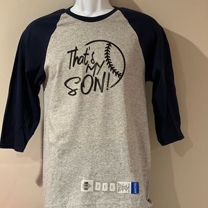 That’s my son (baseball theme)half sleeve shirt.